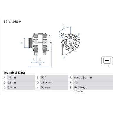 Lichtmaschine 0 986 042 840 Lichtmaschine 0 986 042 840