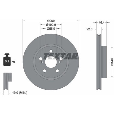 Bremsscheibe PRO 92345403