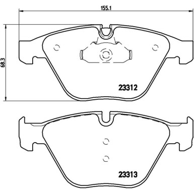 BREMBO Bremsklötze VA P 06 054