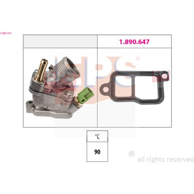 EPS Thermostat 1.880.733 Made in Italy - OE Equivalent