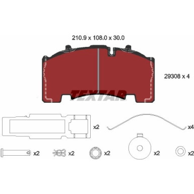 Bremsbelagsatz Knorr Sk7 2930801 Bremsbelagsatz Knorr Sk7 2930801