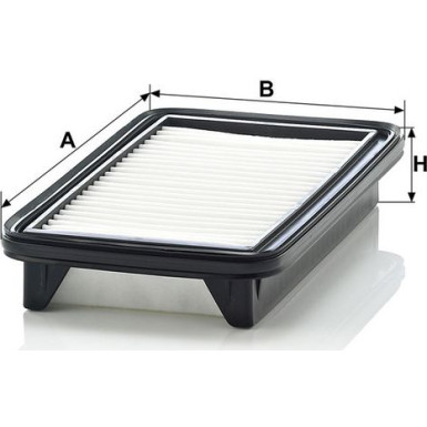 Mann & Hummel Luftfilter PKW Fiat Sedici, Suzuki SX4 C 23 004
