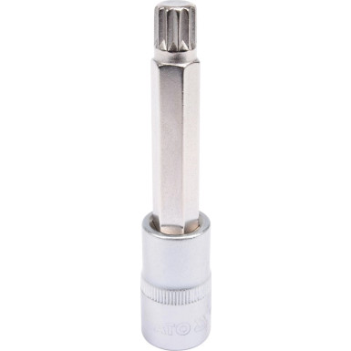 Biteinsatz Innenvielzahn Spline 1/2 M12 L100Mm YT-04354 Biteinsatz Innenvielzahn Spline 1/2 M12 L100Mm YT-04354