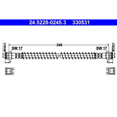 ATE Bremsschlauch 24.5228-0245.3