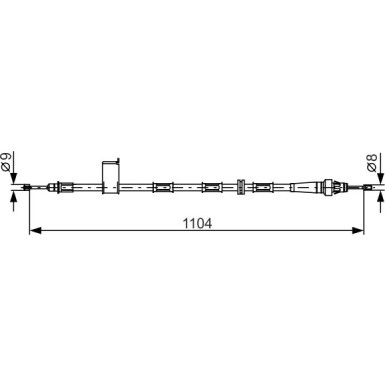 Handbremsseil li JEEP Grand Cherokee 1987482364