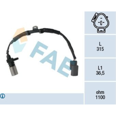 FAE Impulsgeber, Kurbelwelle 79299 FAE Impulsgeber, Kurbelwelle 79299