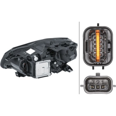 SCHEINWERFER R HELLA RENAULT CAPTUR 20 1EX 013 930-921