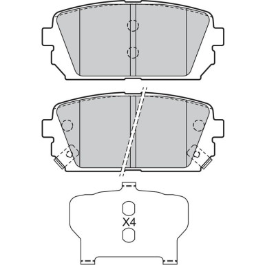 VALEO Bremsbeläge 598945 VALEO Bremsbeläge 598945
