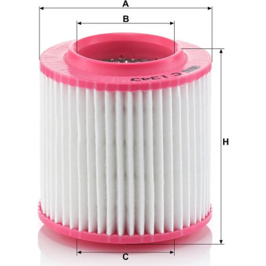 Mann & Hummel Luftfilter PKW AUDI A8 C 1343