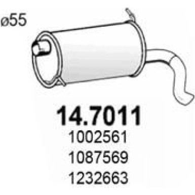 Endschalldämpfer 14.7011