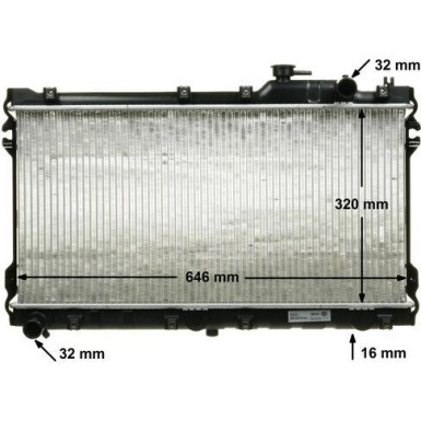 MAHLE Kühler, Motorkühlung CR 185 000S BEHR