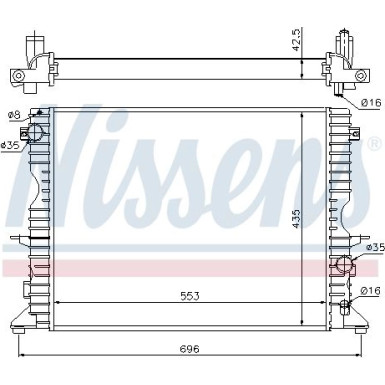 Wasserkühler PKW 64311A Wasserkühler PKW 64311A