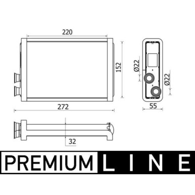 Wärmetauscher, Innenraumheizung AH 37 000P