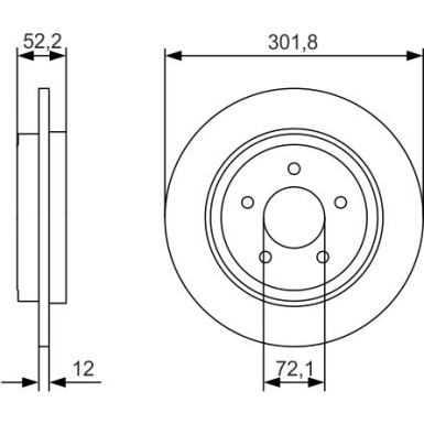 Bremsscheibe 0 986 479 A53 Bremsscheibe 0 986 479 A53