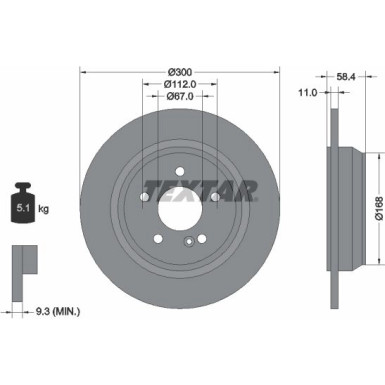 Bremsscheibe Db T. W220 98 92099403 Bremsscheibe Db T. W220 98 92099403