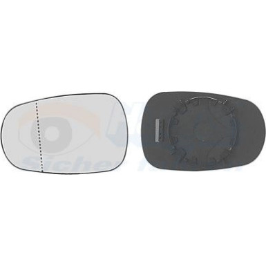 VAN WEZEL Spiegelglas, Außenspiegel 3328839 HAGUS VAN WEZEL Spiegelglas, Außenspiegel 3328839 HAGUS
