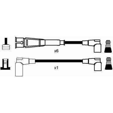 NGK Zündleitungssatz 2580