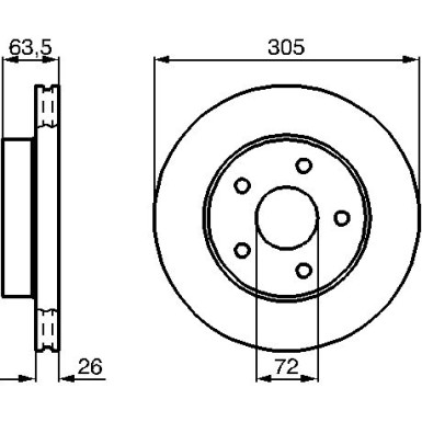 Bremsscheibe VA 0 986 478 772 Bremsscheibe VA 0 986 478 772