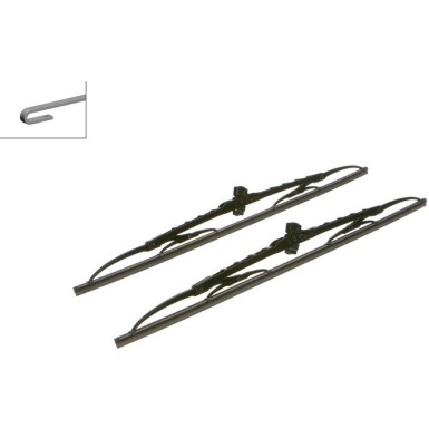 530 BOSCH Wischerblatt 3397118400 530 BOSCH Wischerblatt 3397118400