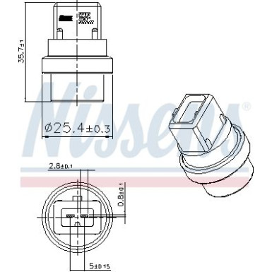NISSENS Sensor, Kühlmitteltemperatur 207032 NISSENS Sensor, Kühlmitteltemperatur 207032