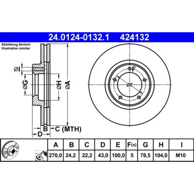 Bremsscheibe 24.0124-0132.1