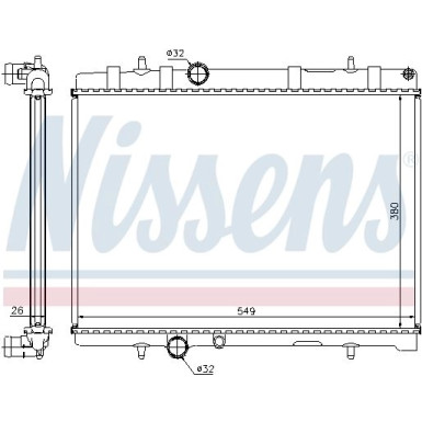 Wasserkühler PKW PEUGEOT 407 1,6D-2,2I 04 63605A
