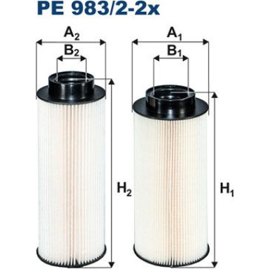 FILTRON Kraftstofffilter PE 983/2-2x