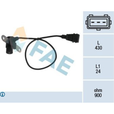 FAE Impulsgeber, Kurbelwelle 79032 FAE Impulsgeber, Kurbelwelle 79032