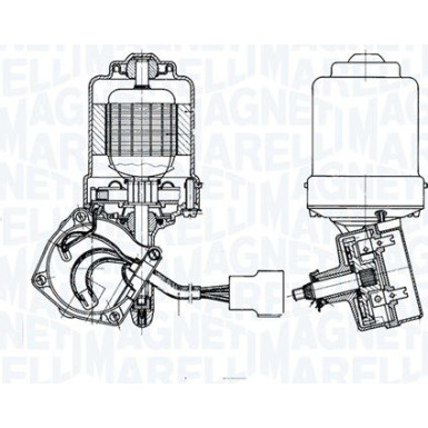 MAGNETI MARELLI Wischermotor 064355601010