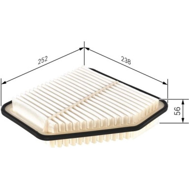 Luftfilter F 026 400 188 Luftfilter F 026 400 188