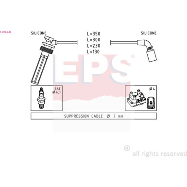 Zündleitungssatz Made in Italy - OE Equivalent 1.499.249