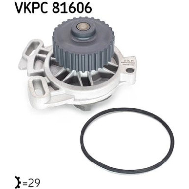 SKF Wasserpumpe VKPC 81606 SKF Wasserpumpe VKPC 81606