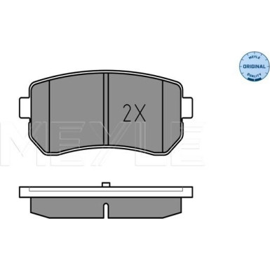 Bremsbelagsatz Kia T. Cee'D/Rio/Sportage 05- Mit Sensor 025 243 2015/W Bremsbelagsatz Kia T. Cee'D/Rio/Sportage 05- Mit Sensor 025 243 2015/W