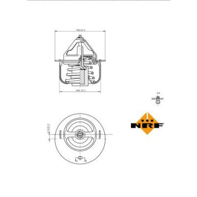 Thermostat, Kühlmittel 725054 Thermostat, Kühlmittel 725054