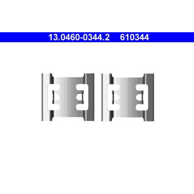 ATE Zubehör, Bremsbeläge 13.0460-0344.2 ATE Zubehör, Bremsbeläge 13.0460-0344.2