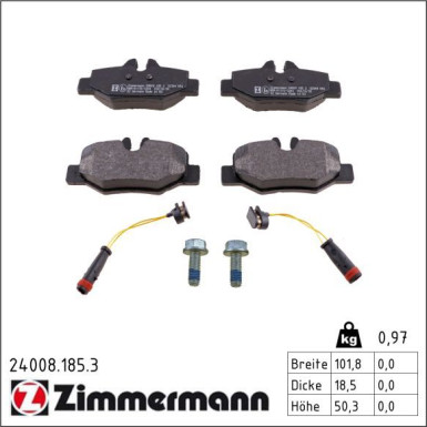 ZIMMERMANN Bremsbeläge 24008.185.3
