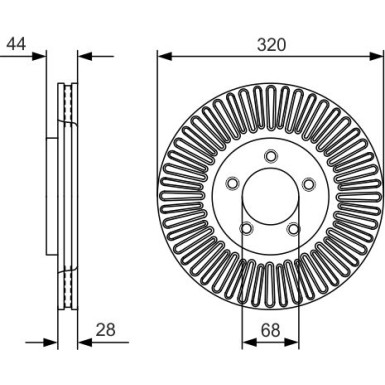 Bremsscheibe 0 986 479 D19 Bremsscheibe 0 986 479 D19