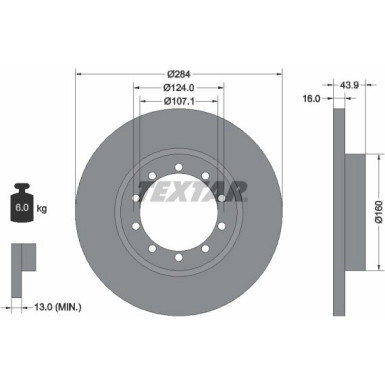 Bremsscheibe Ford T. Transit 2.3 16V Rwd 06-14 93242500 Bremsscheibe Ford T. Transit 2.3 16V Rwd 06-14 93242500