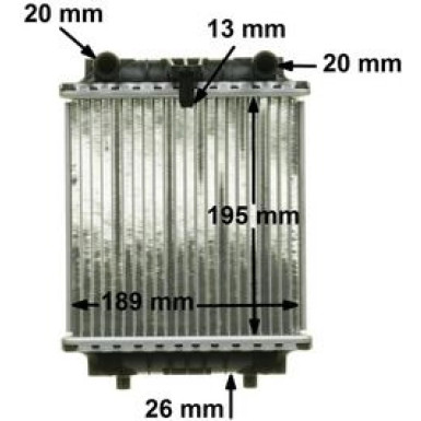 Kühler, Motorkühlung CR 1202 000P