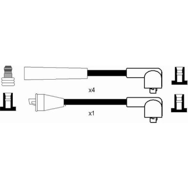 NGK Zündleitungssatz 0907