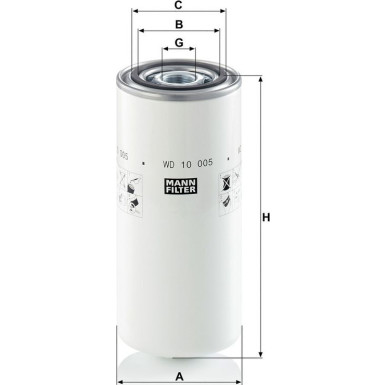 Mann & Hummel Industriefilter WD 10 005 Mann & Hummel Industriefilter WD 10 005