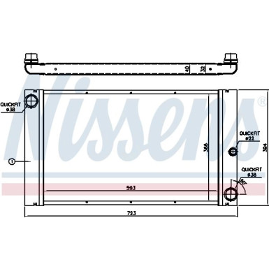 Wasserkühler PKW BMW 5 Touring (E61) 525xd FIRST FIT 60762