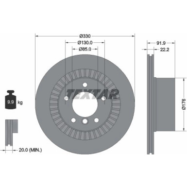 Bremsscheibe Db T. W463 5.5-6.0 Amg 04 PRO 92261903