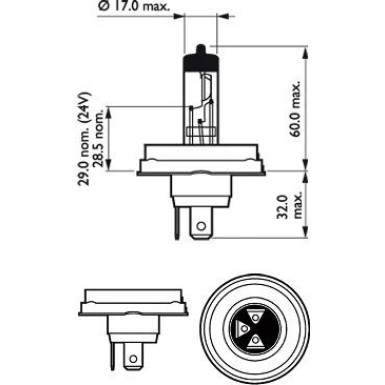 R2 Visio 12V, 45/40W, P45t-41 12475B1
