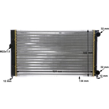 Kühler, Motorkühlung CR 366 000S
