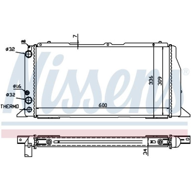 Wasserkühler PKW 60487 Wasserkühler PKW 60487