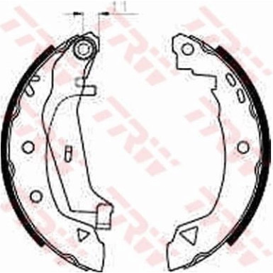 70 461 010 Bremsbacken ALFA 33,CITR AX,REN 19 86 GS8240 70 461 010 Bremsbacken ALFA 33,CITR AX,REN 19 86 GS8240
