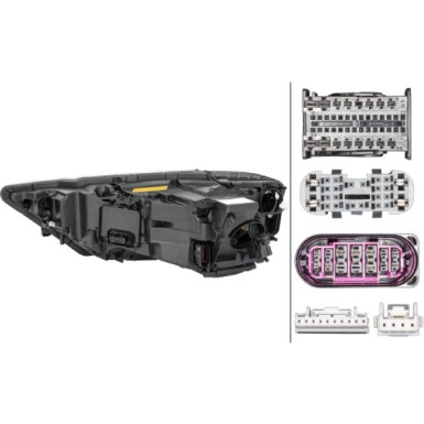 SCHEINWERFER R HELLA AUDI A8 17 1EX 012 865-521