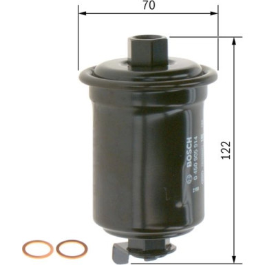 Kraftstofffilter MITSUBISHI,TOYOTA 0 450 905 914