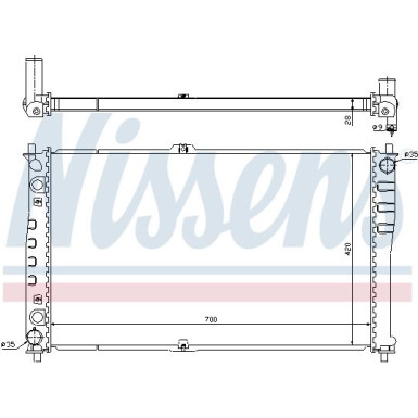 Wasserkühler PKW KIA Carnival 2,9 99 66618
